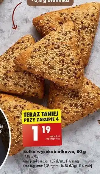 Biedronka Bułka wysokobiałkowa oferta
