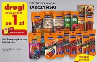 Biedronka Kabanosiki z indykiem Tarczyński Gryzzale oferta