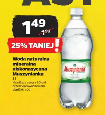 Netto Woda naturalna mineralna niskonasycona Muszynianka oferta