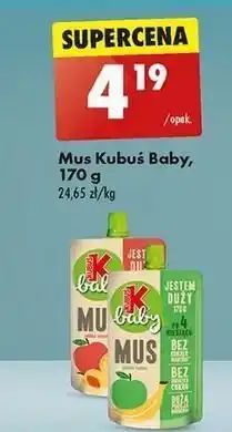 Biedronka Mus jabłko-banan Kubuś Baby oferta