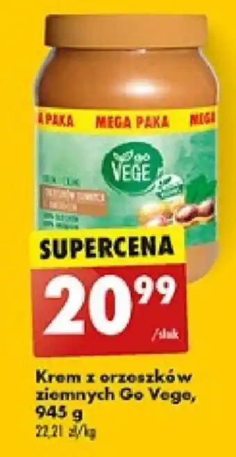 Biedronka Krem z orzeszków ziemnych Go Vege, 945 g oferta