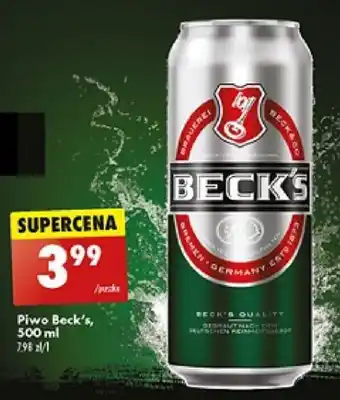 Biedronka Piwo Beck's, 500 ml oferta