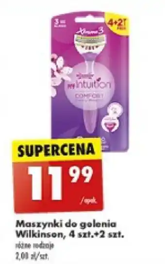 Biedronka Maszynki do golenia Wilkinson, 4 szt. + 2 szt. oferta