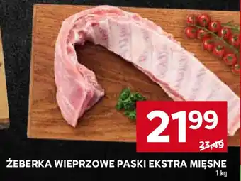 Stokrotka ŻEBERKA WIEPRZOWE PASKI EKSTRA MIĘSNE 1 kg oferta