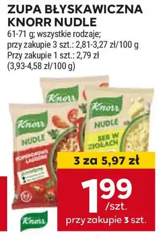 Stokrotka ZUPA BŁYSKAWICZNA KNORR NUDLE 61-71 g oferta