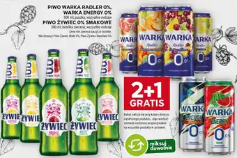 Stokrotka PIWO WARKA RADLER 0%, WARKA ENERGY 0% / PIWO ŻYWIEC 0% SMAKOWE 500 ml oferta