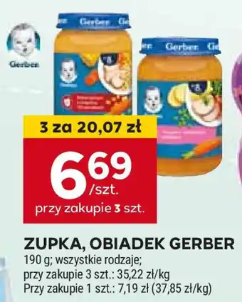 Stokrotka ZUPKA, OBIADEK GERBER 190 g oferta