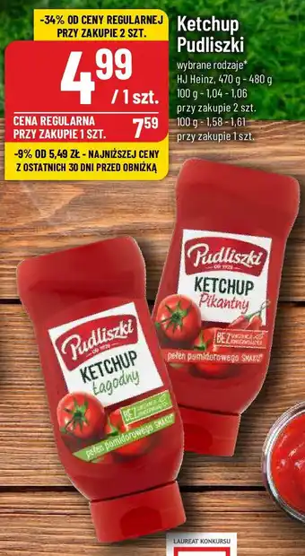 Polomarket Ketchup Pudliszki HJ Heinz 470-480 g oferta