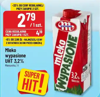 Polomarket Mleko wypasione UHT 3,2% Mlekovita 1l oferta