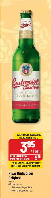 Polomarket Piwo Budweiser Original 0,5 l oferta