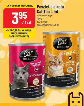 Polomarket Pasztet dla kota Cat The Lord 400 g oferta