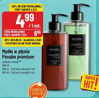 Polomarket Mydło w płynie Povabe premium, 500 ml oferta