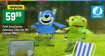 Polomarket Fotel turystyczny dziecięcy Żaba lub Miś Captain Mike oferta