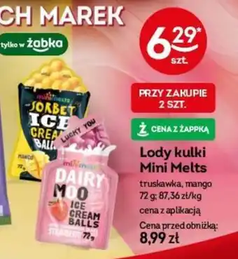 Lody kulki Mini Melts 72 g