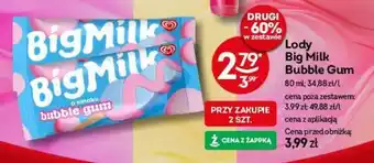 Żabka Lody Big Milk Bubble Gum 80 ml oferta