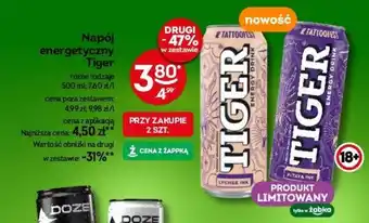 Żabka Napój energetyczny Tiger 500 ml oferta