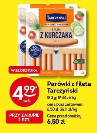 Żabka Parówki z fileta Tarczyński 180 g oferta