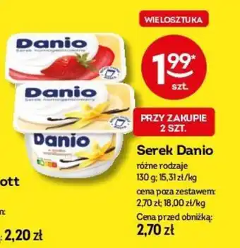 Żabka Serek Danio 130 g oferta