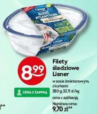 Żabka Filety śledziowe Lisner 280 g oferta