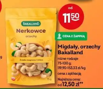 Żabka Migdały, orzechy Bakalland 75-100 g oferta