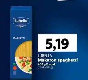 Lidl Lubella Makaron spaghetti 400 g oferta