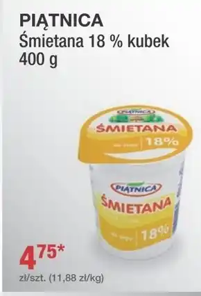 Społem Piątnica Śmietana 18 % 200 g oferta
