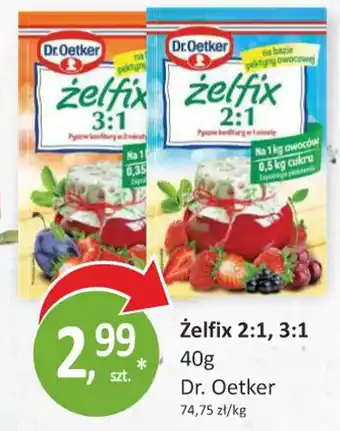 Passa Zelfix 2:1 3:1 Dr. Oetker 40g oferta