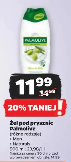 Netto Żel pod prysznic mleczko oliwkowe Palmolive Naturals oferta