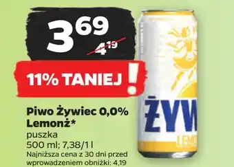 Netto Piwo Żywiec Lemonż oferta