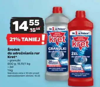 Netto Granulki do udrożniania rur Kret oferta