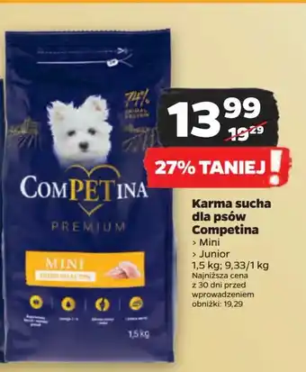 Netto Karma dla psa mini ras małych Competina oferta