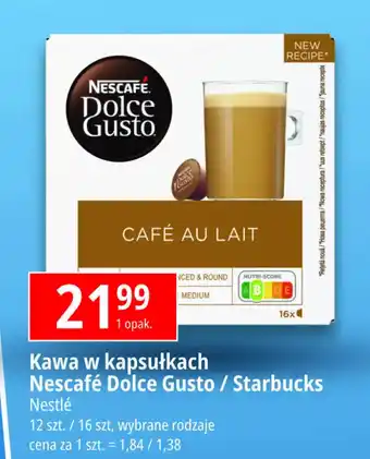 E.Leclerc Kawa caramel macchiato Starbucks Dolce Gusto oferta