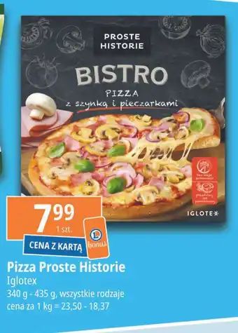 E.Leclerc Pizza z szynką i pieczarkami Iglotex Proste Historie Bistro oferta