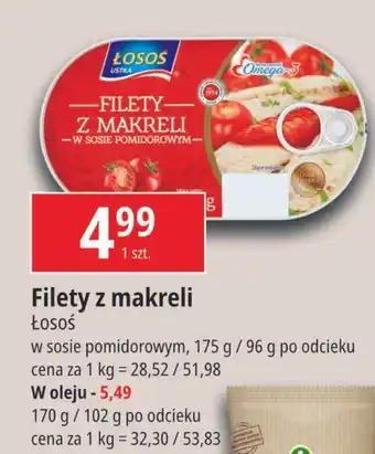 E.Leclerc Filety z makreli w oleju Łosoś Ustka oferta