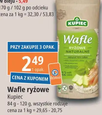 E.Leclerc Wafle ryżowe naturalne Kupiec oferta