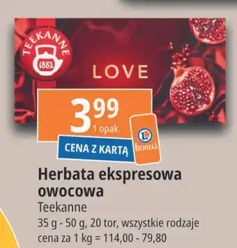 E.Leclerc Herbata pomegranate Teekanne Love oferta