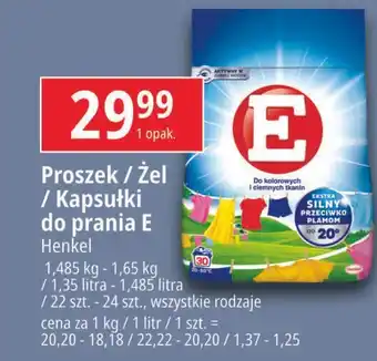 E.Leclerc Kapsułki do prania kolorowych i ciemnych tkanin E 3+1 Power Caps oferta