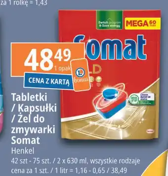 E.Leclerc Tabletki do zmywarek Somat Gold oferta