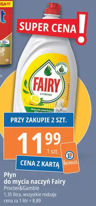 E.Leclerc Płyn do mycia naczyń lemon Fairy oferta