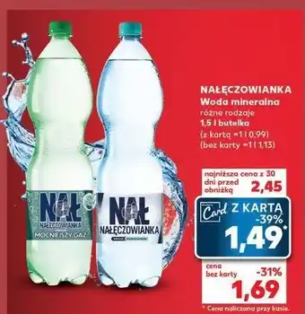 Kaufland Woda gazowana Nałęczowianka oferta