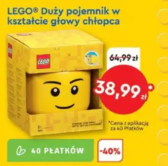 LEGO Duży pojemnik w kształcie głowy chłopca