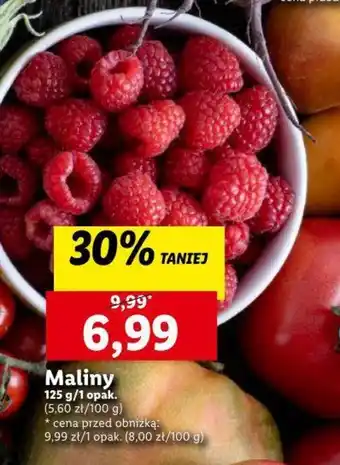 Lidl Maliny 125 g oferta