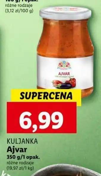 Lidl KULJANKA Ajvar 350 g oferta