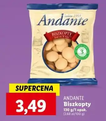 Lidl ANDANTE Biszkopty 130 g oferta