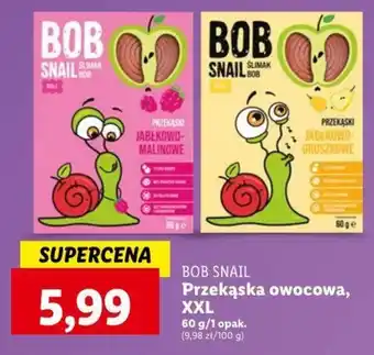 Lidl BOB SNAIL Przekąska owocowa, XXL 60 g oferta