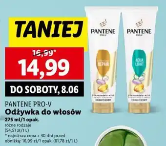 Lidl PANTENE PRO-V Odżywka do włosów 275 ml oferta