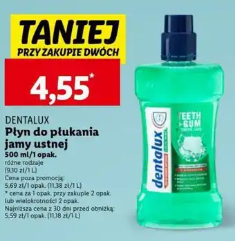 Lidl DENTALUX Płyn do płukania jamy ustnej 500 ml oferta