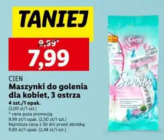 Lidl CIEN Maszynki do golenia dla kobiet, 3 ostrza 4 szt. oferta