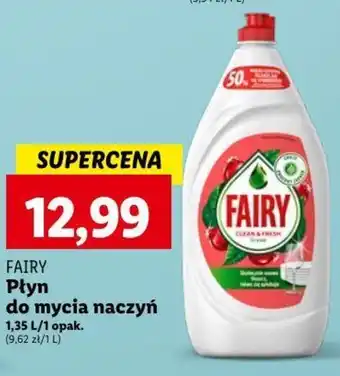 Lidl FAIRY Płyn do mycia naczyń 1,35 l oferta