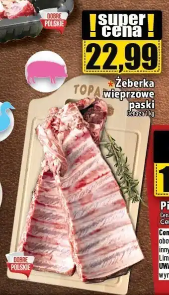 Topaz Żeberka wieprzowe paski 1 kg oferta